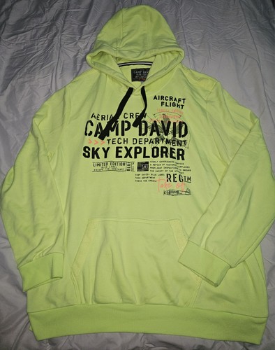 Camp david hoodie neongelb - camp,