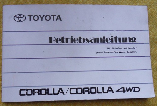 Toyota corolla - -, 4wd