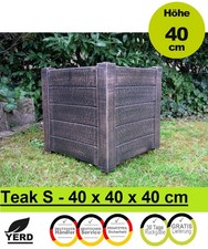 Blumen Kübel Teak Pflanz Topf