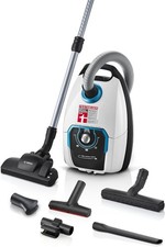 Bosch Staubsauger ProSilence Serie 8 Bodenstaubsauger mit Beutel, Weiß BGB75XSIL