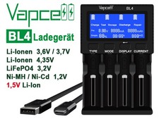 Vapcell BL4 Analyse-Ladegerät