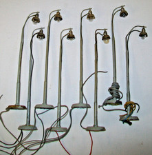Märklin Spur H0 - 8 x ältere Bogenlampe a. Hobbyaufgabe -gute gebrauchte Modelle