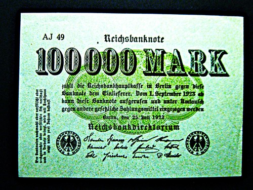 Reichsbanknote 100 000 mark - reichsbanknote,