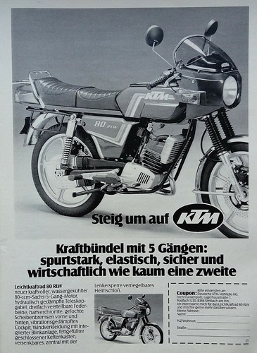 Ktm rlw werbung 1981 - ktm, 80