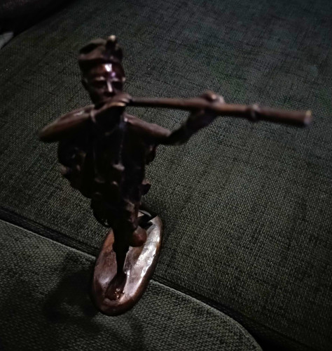 Zinn metallfigur soldat - soldat, mit