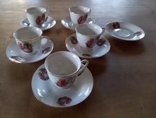 5 kleine Kaffeetassen- /