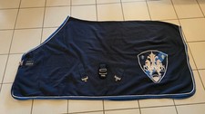 Eskadron Jersey Abschwitzdecke M (135cm) blau Fleece mit Eskadron Wappen/Zeichen