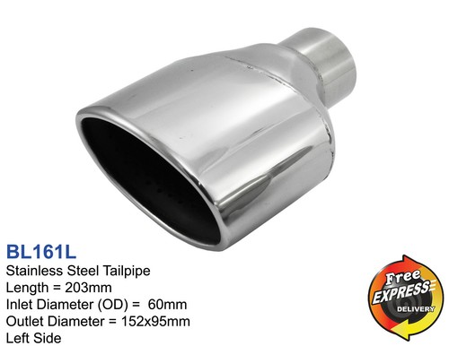 Auspuff endrohr oval - auspuff,