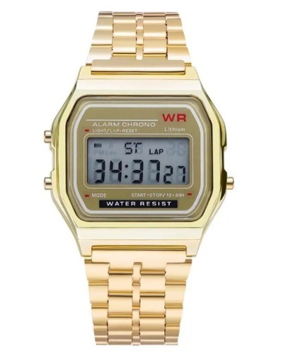 Digitale 24h lcd - 12-24h, metall