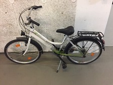 Leader Elysee Fahrrad Mädchen Cityrad 24 Zoll weiß / grün 6 Gänge