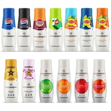 SodaStream Sirup Getränkesirup Konzentrat Sprudler mit und ohne Zucker MHD Ware