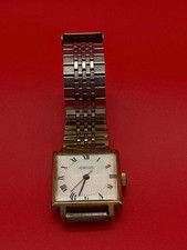 Raketa USSR Armbanduhr Handaufzug quadratisch Vintage 1970er Stoßsicher