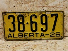 ALTES NUMMERNSCHILD KANADA -