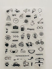 48 Mini-Stempel Silikon klein