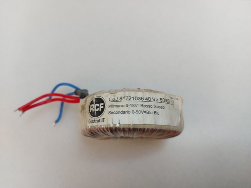 Rcf ringkerntrafo prim - prim., 18v