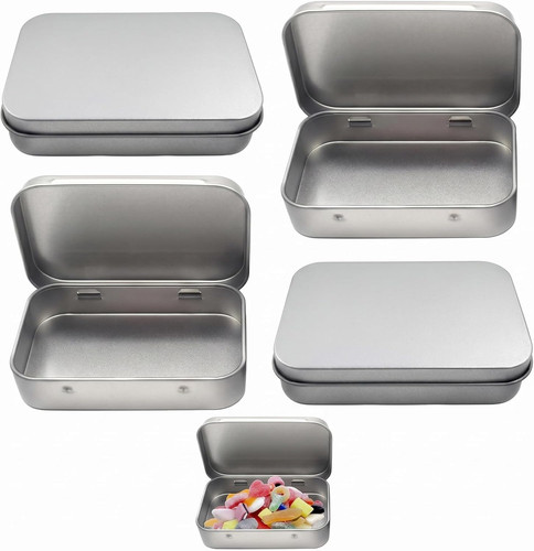 Stück blechdose mit deckel - blechdose,
