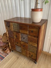 2 Jahre Alte Kommode mit 4 Schubladen Aus Massivholz Akazie