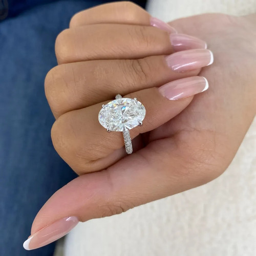 Karat weißgold diamant - 18,