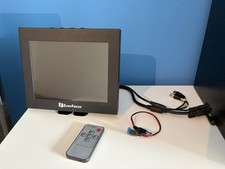 EverFocus Monitor EN7508M für Überwachungskameras VGA BNC mit Fernbedienung