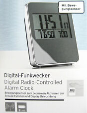 Digital-Funkwecker mit Bewegungssensor, 2 Weckzeiten und Display-Beleuchtung