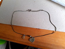 Diddle Kette Diddlina mit Herzanhänger + gelbem Stein