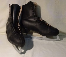 Herren Kunstlauf Schlittschuhe, schwarz, Kufen Gloria, Gr. 42