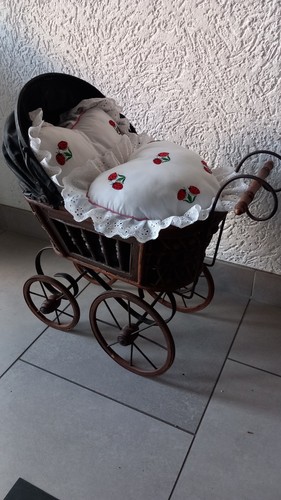 Puppenwagen korbgeflecht mit - korbgeflecht,