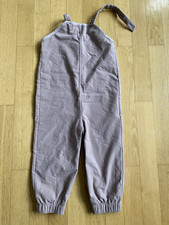 Hessnatur, Latzhose, Größe: 98 Altrosa, Baumwolle / Elasthan, innen gerauht Mädc