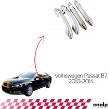 4 Tür Chrom Griff Blenden Set