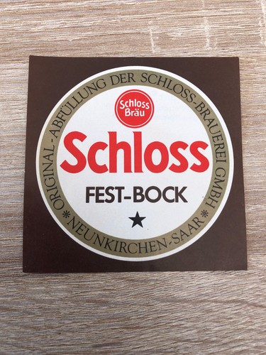 Bieretikett schlossbrauerei - bieretikett,
