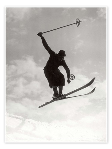 Poster sprung mit - sprung, vintage