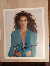 Autogrammkarte von Cindy Crawford Repro Top Zustand