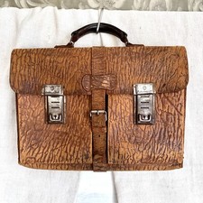 Antike leder schultasche - leder,