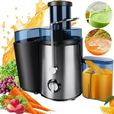 Entsafter Saftpresse Edelstahl 1000W 500ml Presse Obstpresse Saft Juicer Schwarz