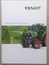 FENDT 200 V/F/P Vario Traktoren Prospekt Schlepper 211 210 209 208 207 Bulldog