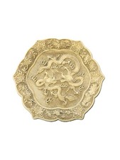 asiatische Wandplatte – Drachenmotiv – Dekoration auf Kunststein – Ø ca. 30 cm