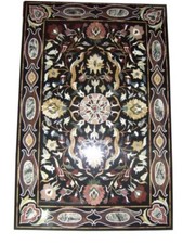 122cm x 81.3cm Schwarz Marmor