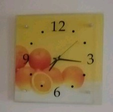 Wanduhr mit Glasbild 30x30 cm, Top Zustand, Ohne Beschädigung 