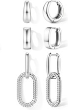 3 Paar Ohrringe für Damen