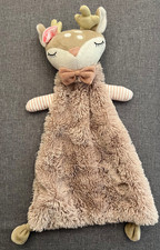 Bieco Schnuffeltuch Schmusetuch Kuscheltuch Reh Rentier braun/beige/rosa