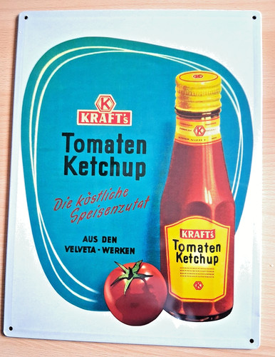 Werbeschild kraft tomaten - werbeschild,