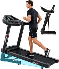 Home klappbares Laufband 4,25PS 1-14km/h Steigung Laufmaschine schwarz