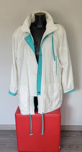Damen jacke weiss türkis - damen, weiss-türkis