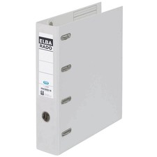 10 ELBA Doppelordner weiß Kunststoff 7,5 cm für Kontoauszüge oder A4 Dokumente