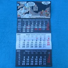 MOSAIK Abrafaxe KALENDER 2009 Schiebekalender 3-Monats-Kalender selten RAR