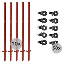 AKO Winkelstahlpfahl 115 cm inklusive Splintisolator Weidezaun Set Isolator