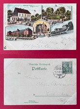 Litho AK WUNSTORF 1902 Bahnhof