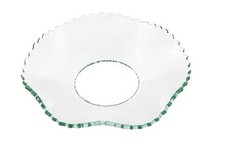 Glas-Kerzenmanschette Gezackt