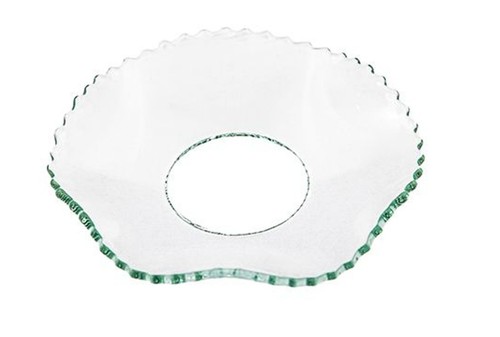 Glas kerzenmanschette gezackt - glas-kerzenmanschette,