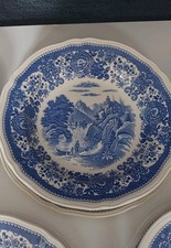 1 von 6 Villeroy Boch V&B Burgenland blau Suppe Teller tief brauner Stempel TOP